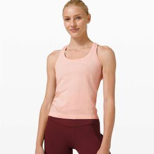 Lululemon Pink Mist Swifty Tech Race Length Open Tank sz 14 Workout Running